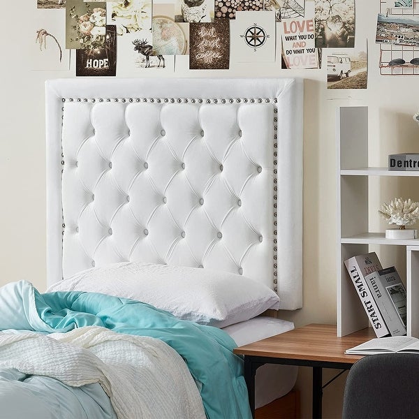 Tavira Allure? College Dorm Headboard - Tufted Rivet - - 36097524