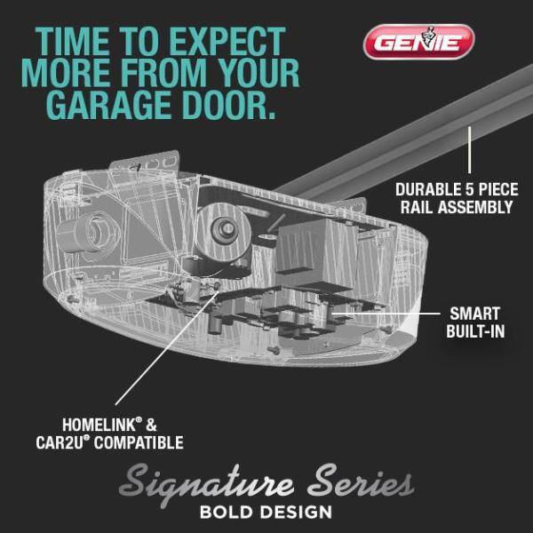 Genie Signature Series 34 hp. Ultra-Quiet Belt Drive Smart Garage Door Opener 3155D-TSV