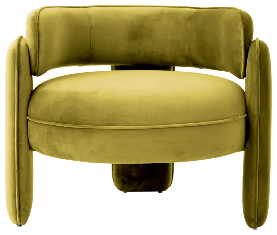 Savona Velvet Accent Chair  Eichholtz Chaplin   Midcentury   Armchairs And Accent Chairs   by Oroa   Distinctive Furniture  Houzz