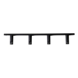 ALFI BRAND Quadruple J-Hook Robe Hook in Black Matte AB9528-BM