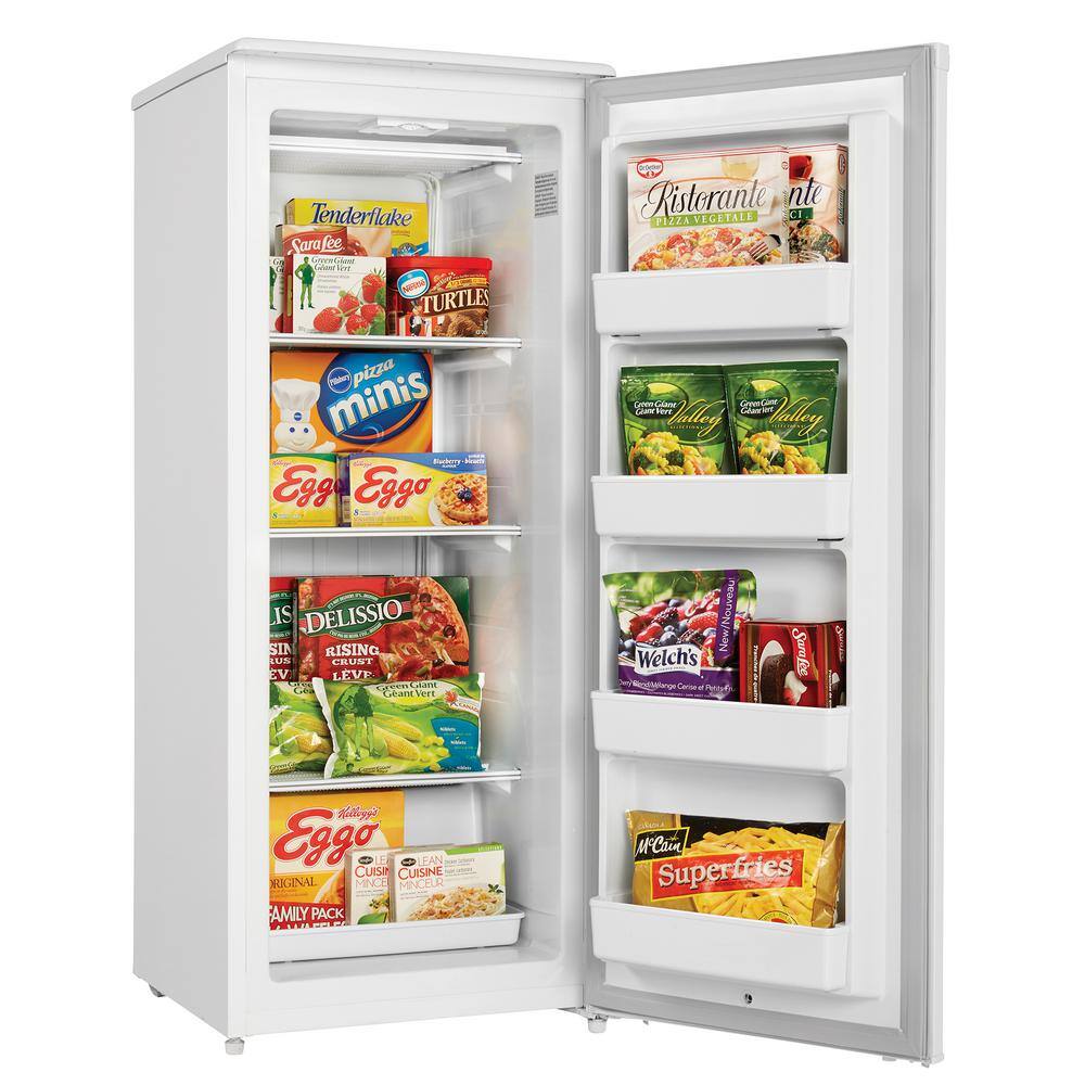 Danby Designer Garage ready 8.5 cu. ft. Manual Defrost Upright Freezer in White DUFM085A4WDD-6