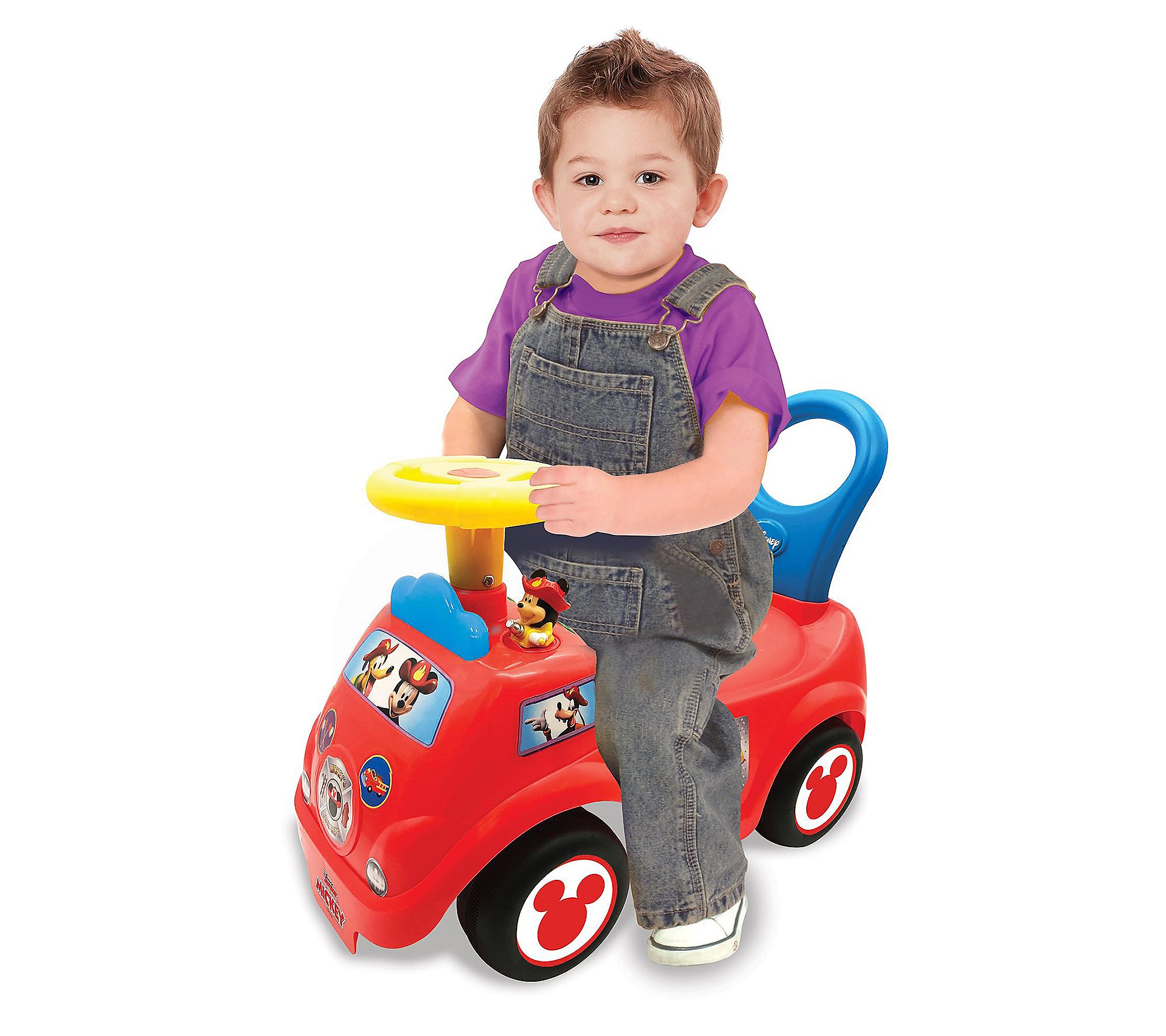 Kiddieland Toys Limited Mickey Fire Engine Ride-On