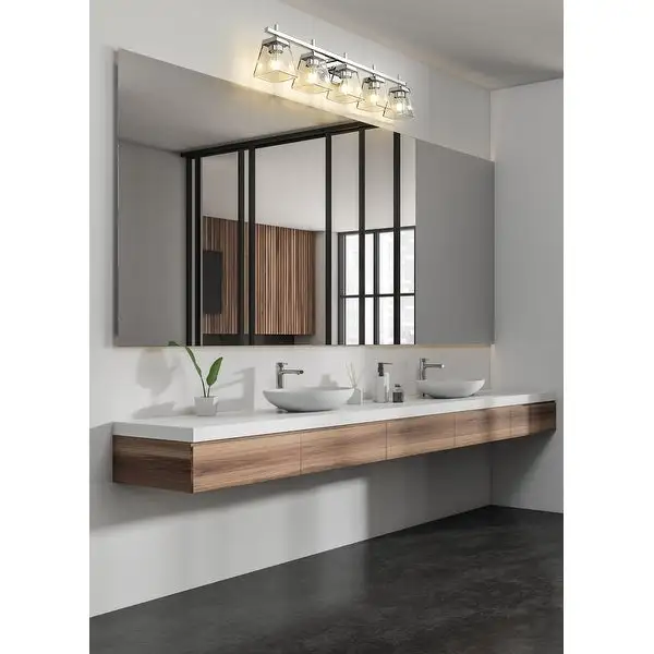 Lauren 5 Light Vanity - Chrome