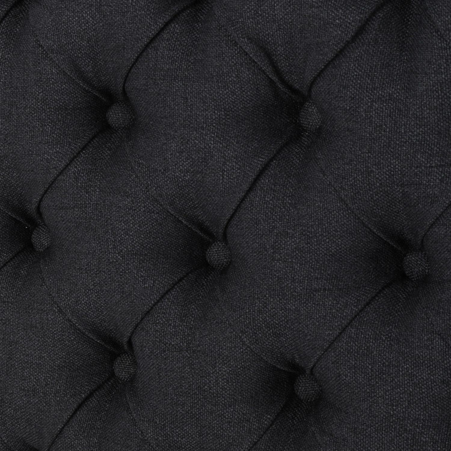 Noble House Ochoa Fabric Queen/ Full Headboard， Dark Charcoal