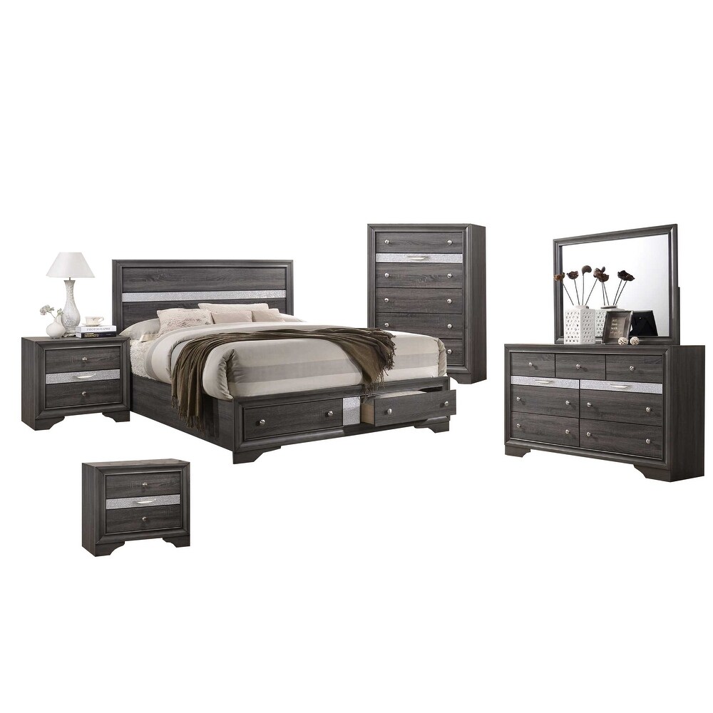 Best Quality Furniture Catherine and David 6 Piece Bedroom Set