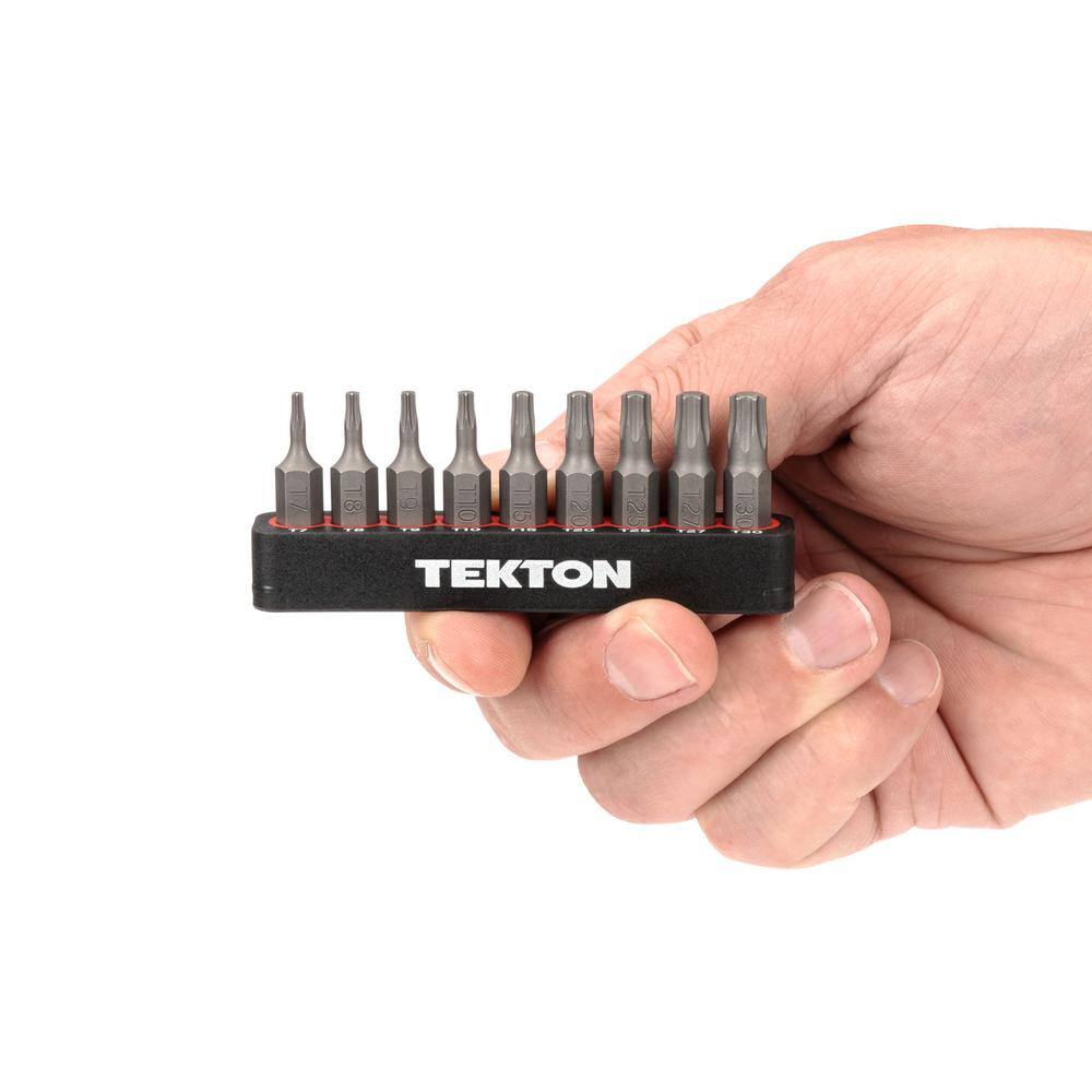 TEKTON 14 in. Star Bit Set with Rail (T7-T30) DZT93001