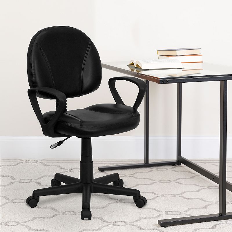 Flash Furniture Ronald Mid-Back LeatherSoft Swivel Office Chair