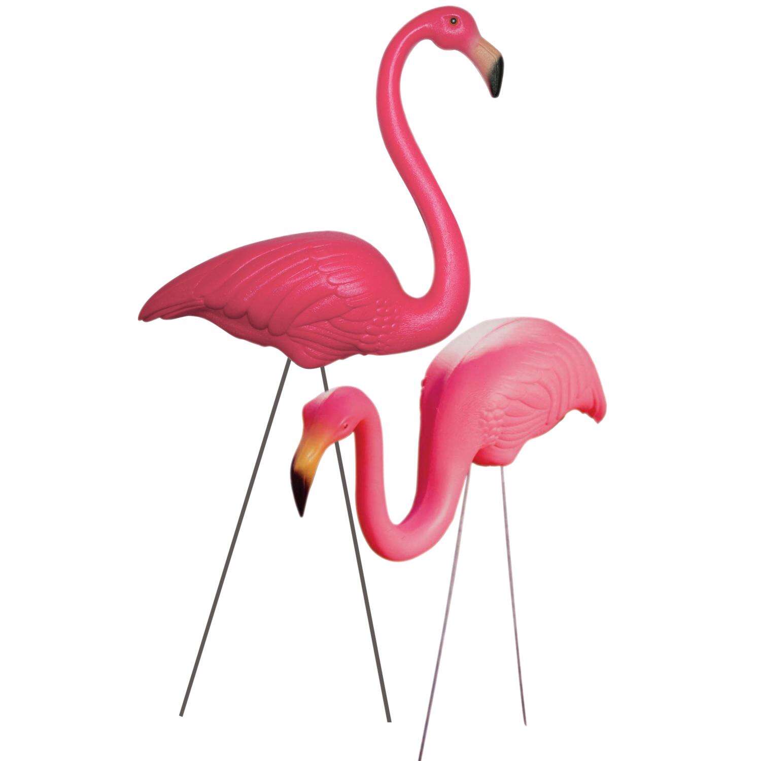 Union Products Pink Plastic 24 in. H Flamingo Outdoor Decoration