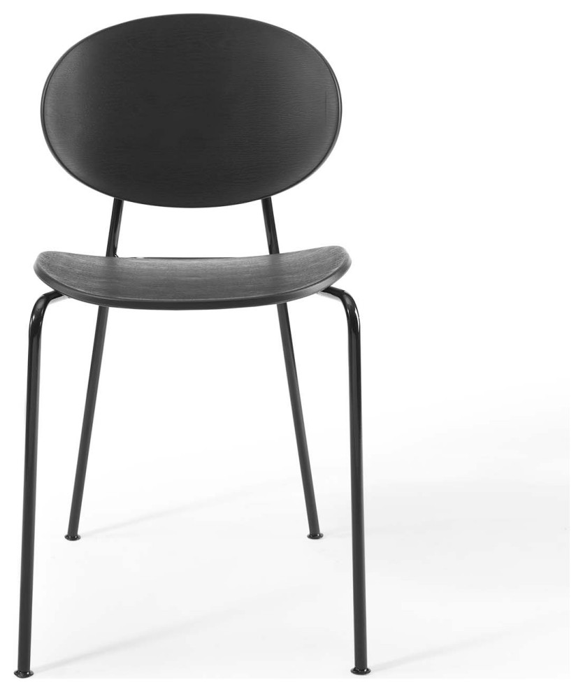 Palette Dining Side Chair Set of 2 EEI 3902 BLK   Midcentury   Dining Chairs   by Kolibri Decor  Houzz