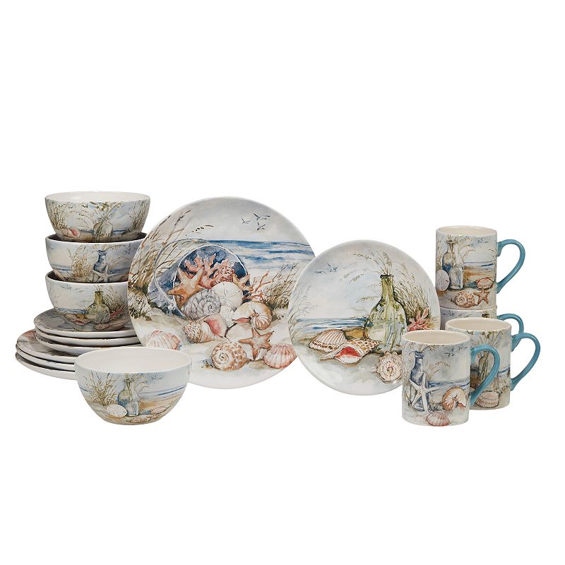 Certified International Coastal Landscape 16-pc. Dinnerware Set