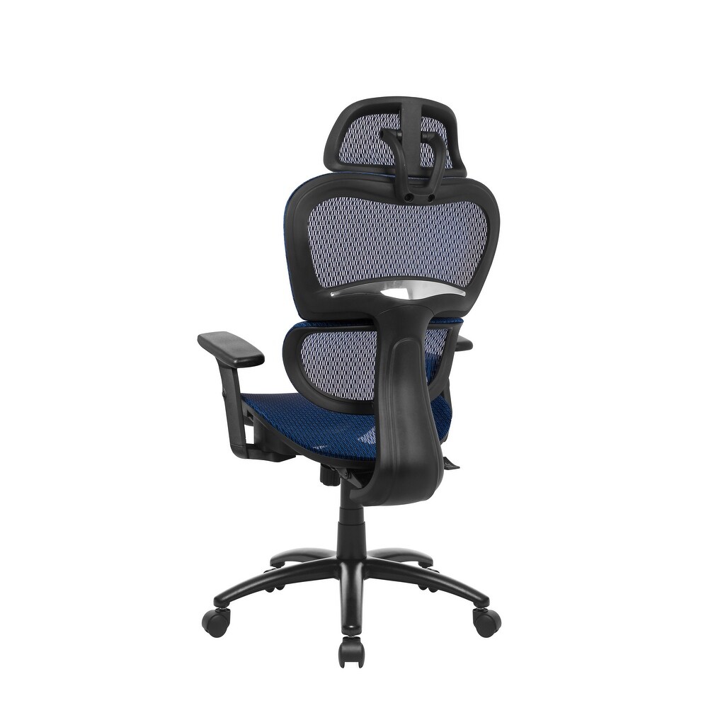 3D Arms Computer Chair Comfort Adjustable Chair with Adjustable Headrest Office Chair Back Desk Chair Rolling Industrial Chair