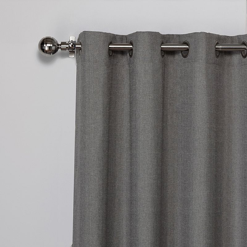 Exclusive Home 2-pack Loha Linen Grommet Top Window Curtains