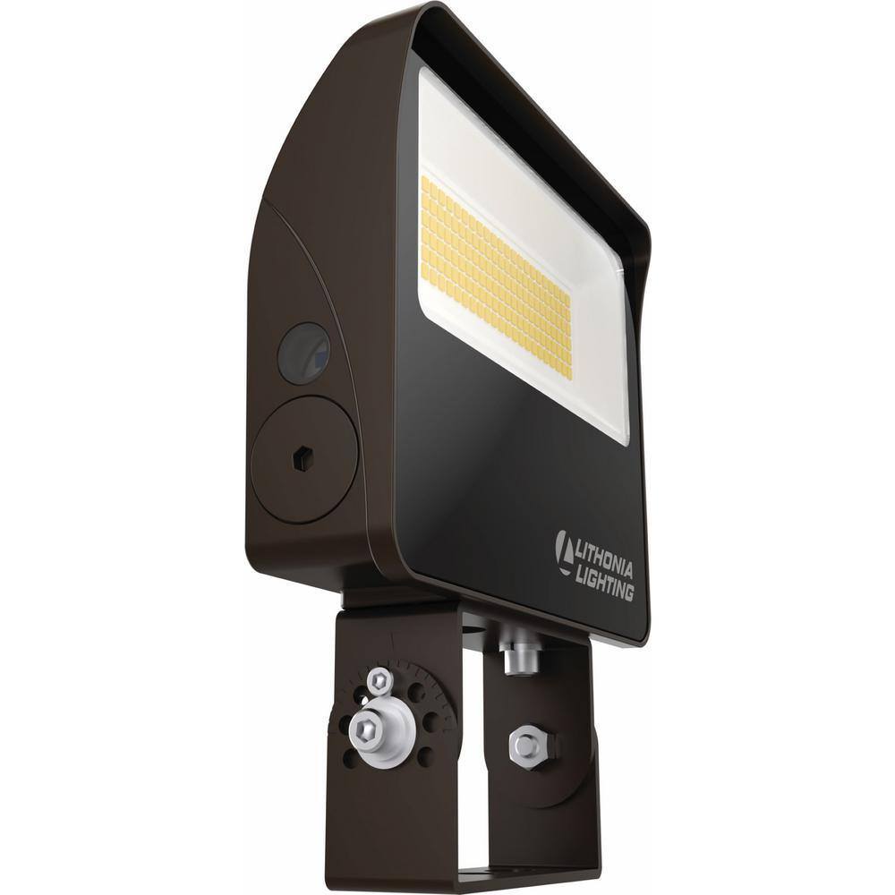 Lithonia Lighting Contractor Select ESXF2 Bronze Outdoor Integrated LED Flood Light with Switchable Lumens and CCT ESXF2 ALO SWW2 KY DDB M2