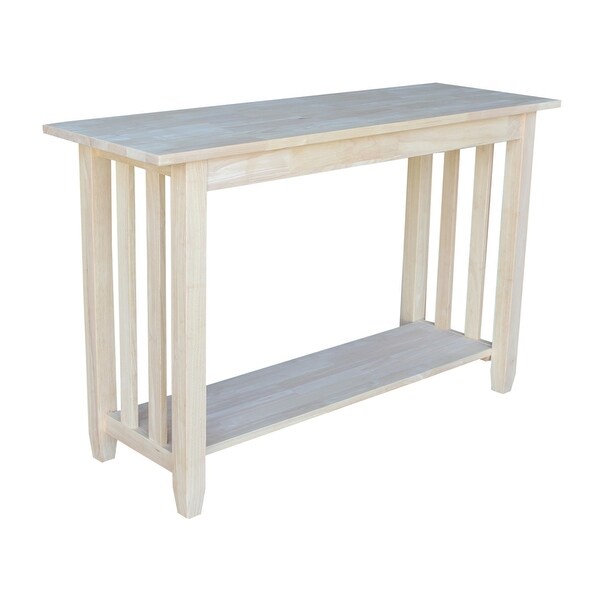 The Gray Barn Moonshine Unfinished Mission Console Table