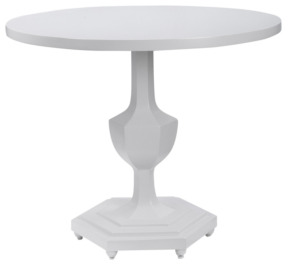 Uttermost Kabarda White Foyer table   Traditional   Side Tables And End Tables   by Better Living Store  Houzz