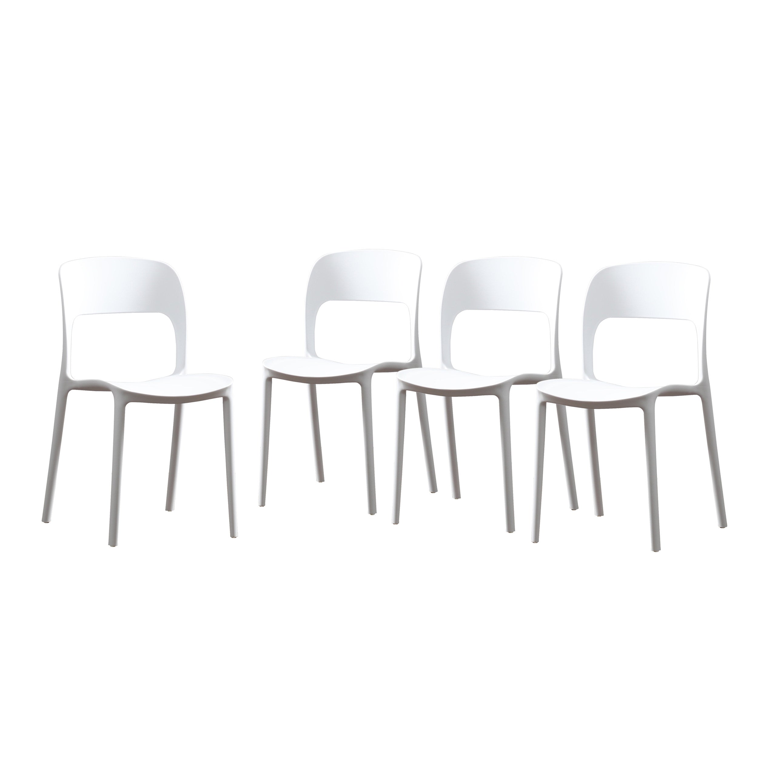 Dean Outdoor Plastic Chairs (Set of 2)