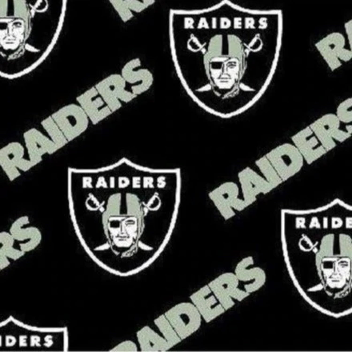 Handmade Sheets or Pillow Cover Raiders Solid Black