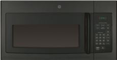 GENERAL ELECTRIC 1.6 Cu. Ft. Over-The-Ran Microwave Oven, Black, 1000 Watts