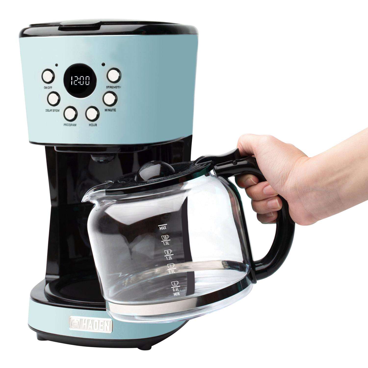 Haden 12 cups Turquoise Coffee Maker