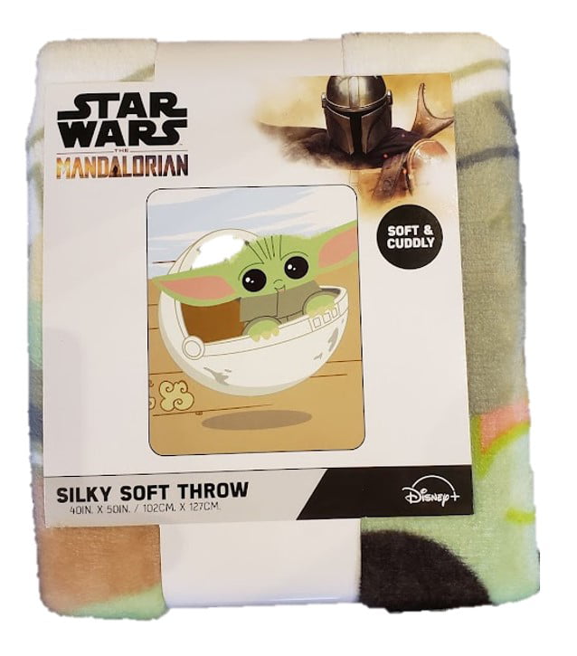 Disney: The Mandalorian Throw Blanket， 40x50， Silk Touch， Multicolor， Polyester， 1 Each