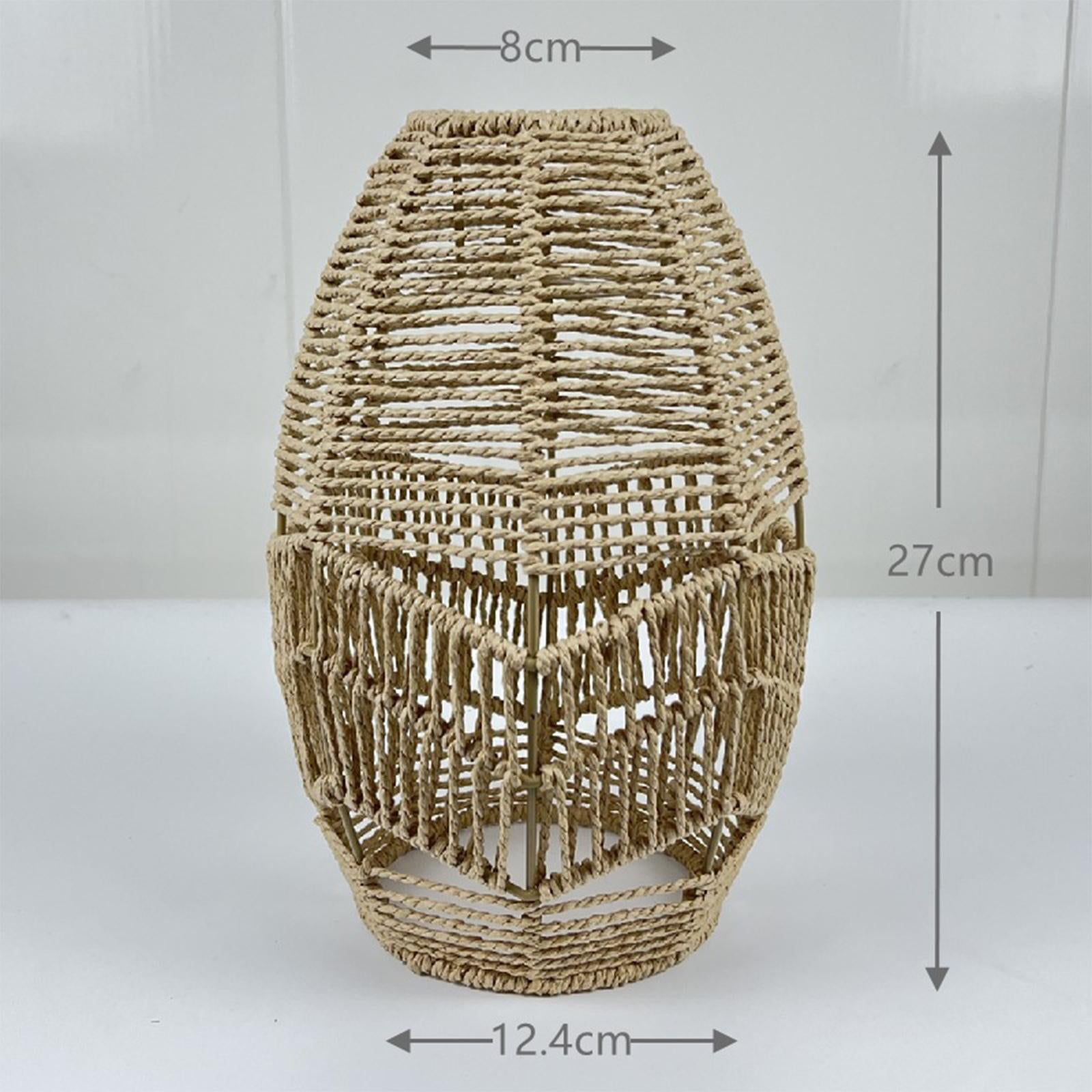 Pendant Lamp Shade Wicker Woven Lampshade for Room Bedroom B