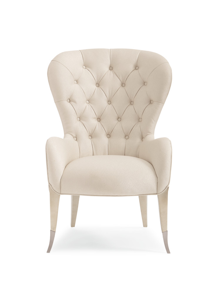 Inside Story Tufted Wingback Chair   Transitional   Armchairs And Accent Chairs   by Caracole  Houzz