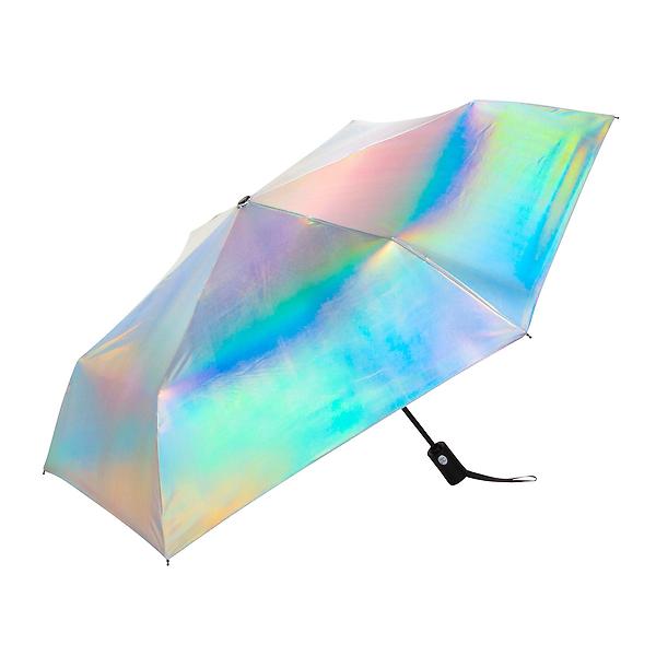 ShedRain Iridescent Auto Open amp Close Compact Umbrella