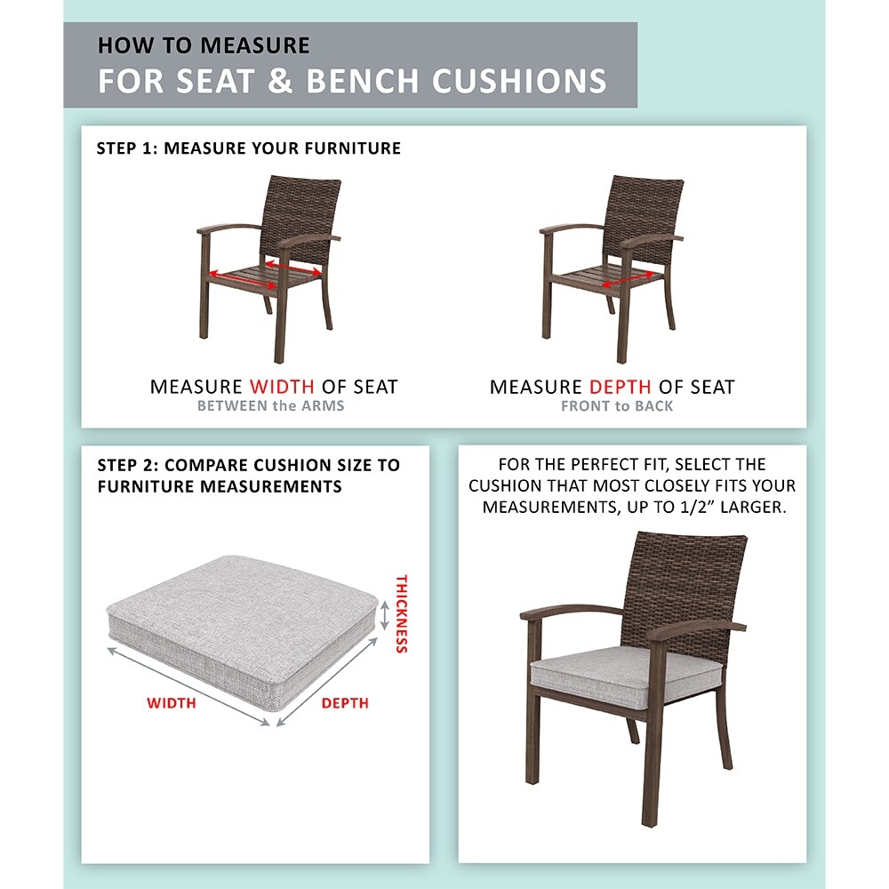Textured Premium Dining Seat Cushion (2 Pack)   20\