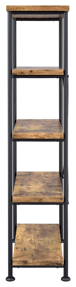 Analiese 4 shelf Bookcase Antique Nutmeg   Modern   Bookcases   by Modon  Houzz