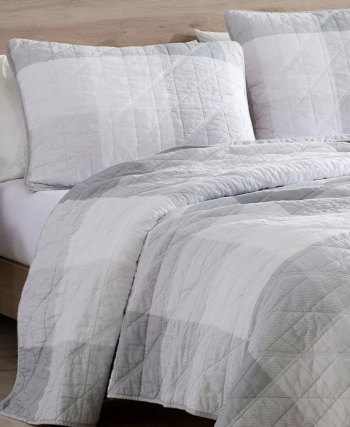 Eddie Bauer Boulder Plaid Quilt Set， Twin， 2 Piece