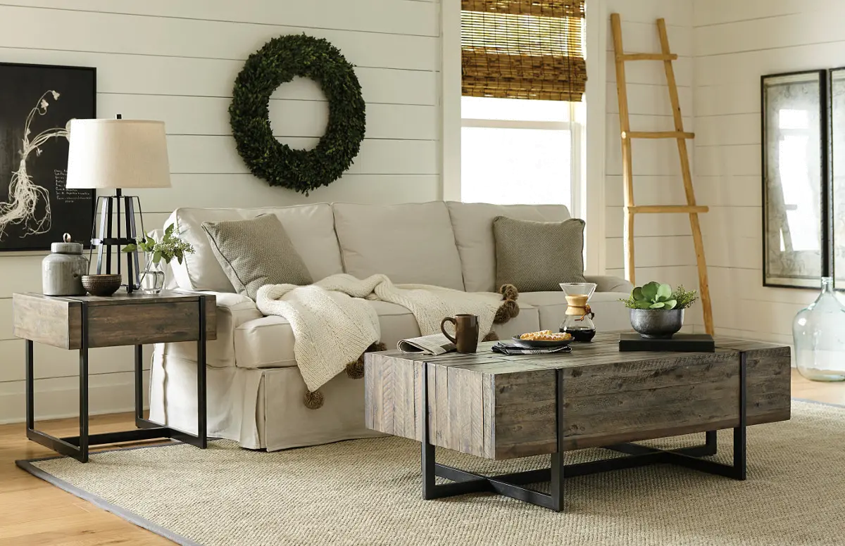 Modern Timber Brown Wood End Table