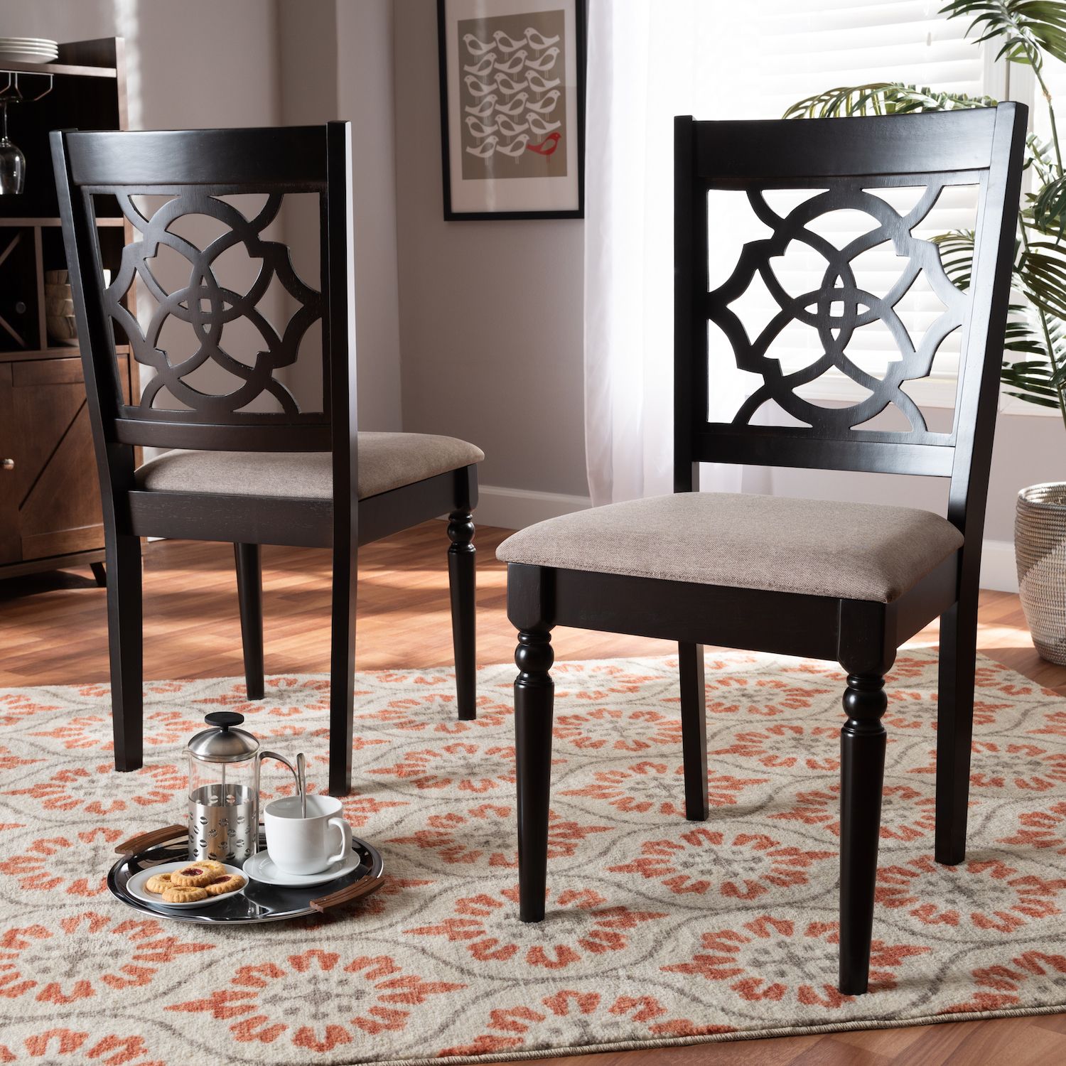 Baxton Studio Renaud Dining Chair 2-piece Set