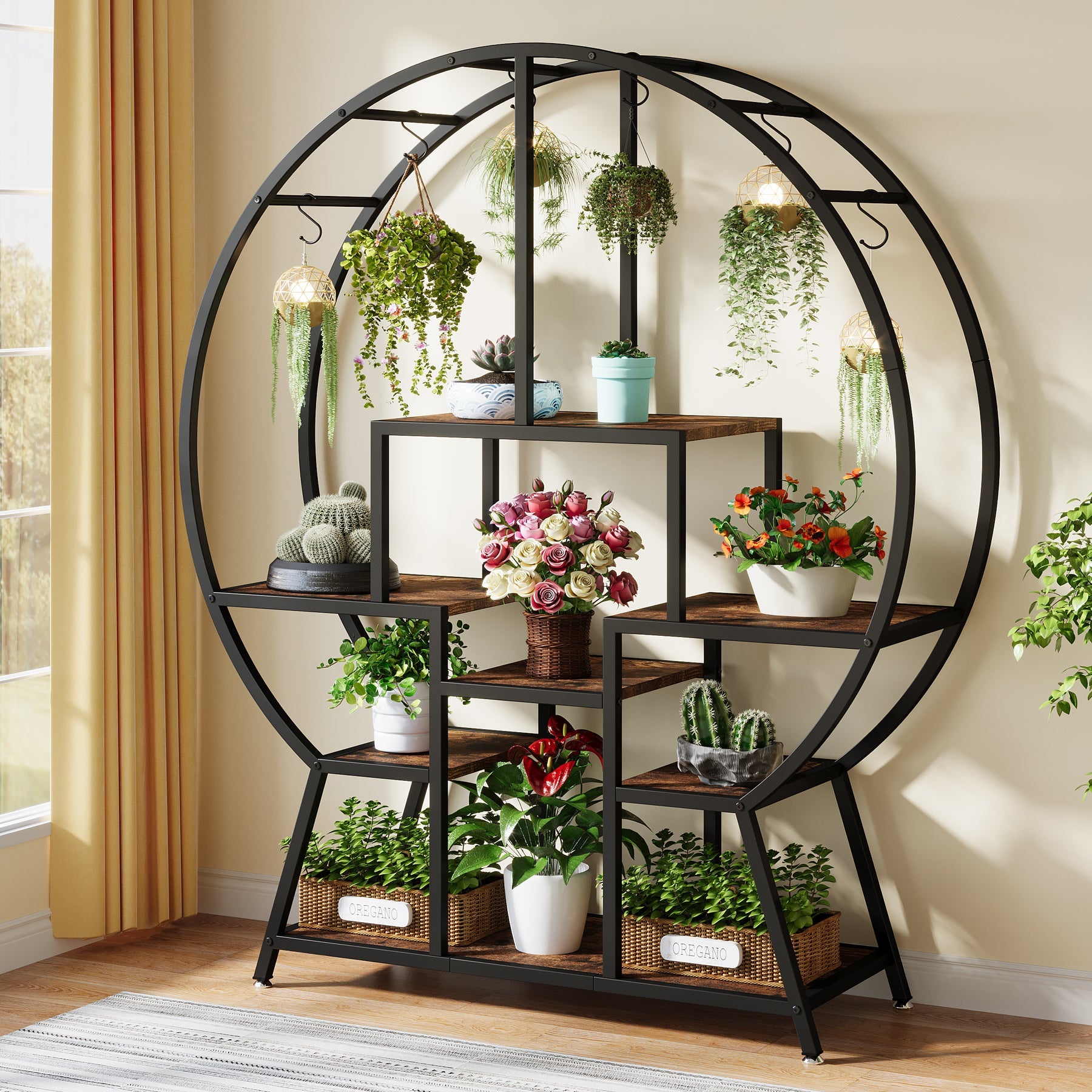 7-Tier Round Plant Stand, 65