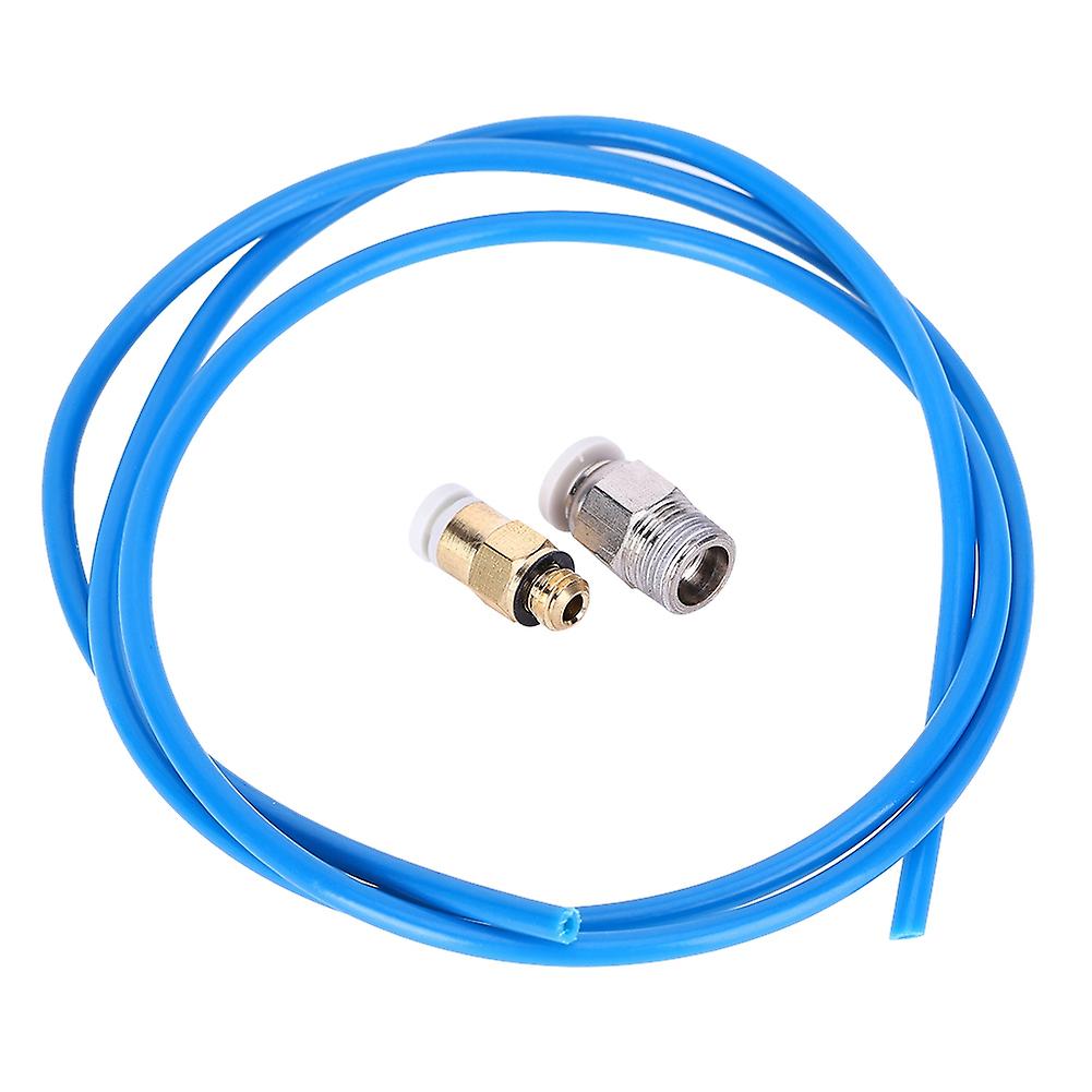 3d Printer Remote Nozzle Set Dark Blue Ptfe Feeding Tube Corrosion Resistance Insulation1m/3.3in