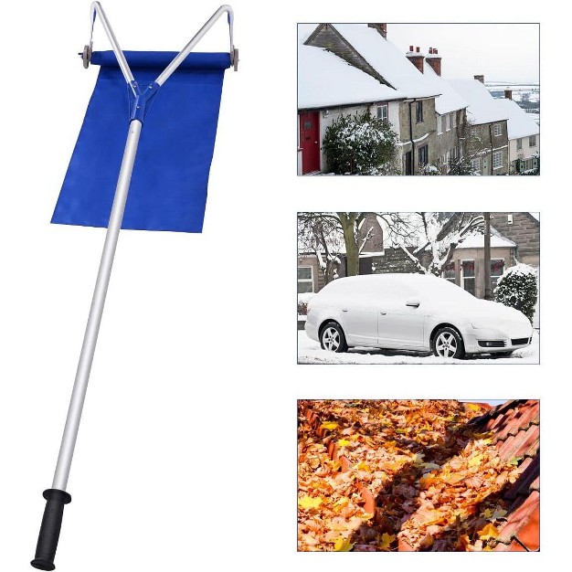 Costway Lightweight Roof Rake Snow Removal Tool 20ft Adjustable Telescoping Handle