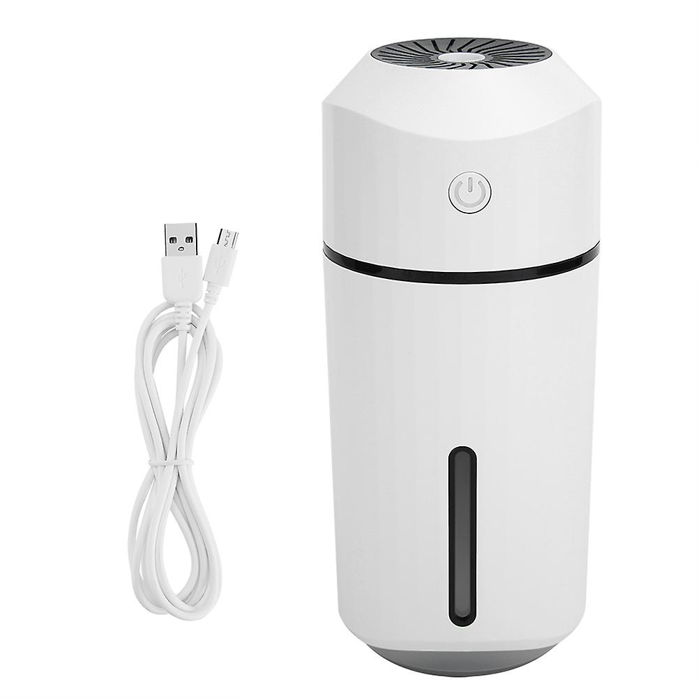 Portable LED Mini USB Humidifier Air Purifier Diffuser Office Home Car Air Freshener(White)