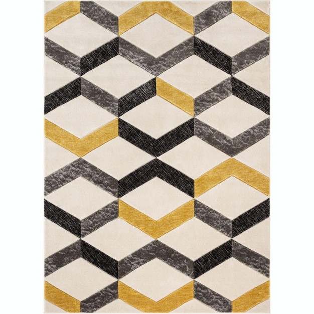 Well Woven Mandy Modern Geometric Zigzag Stripes Area Rug