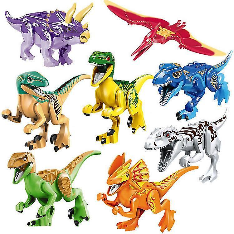 Jurassic Dinosaur Building Blocks Assembling Toys 8pcs