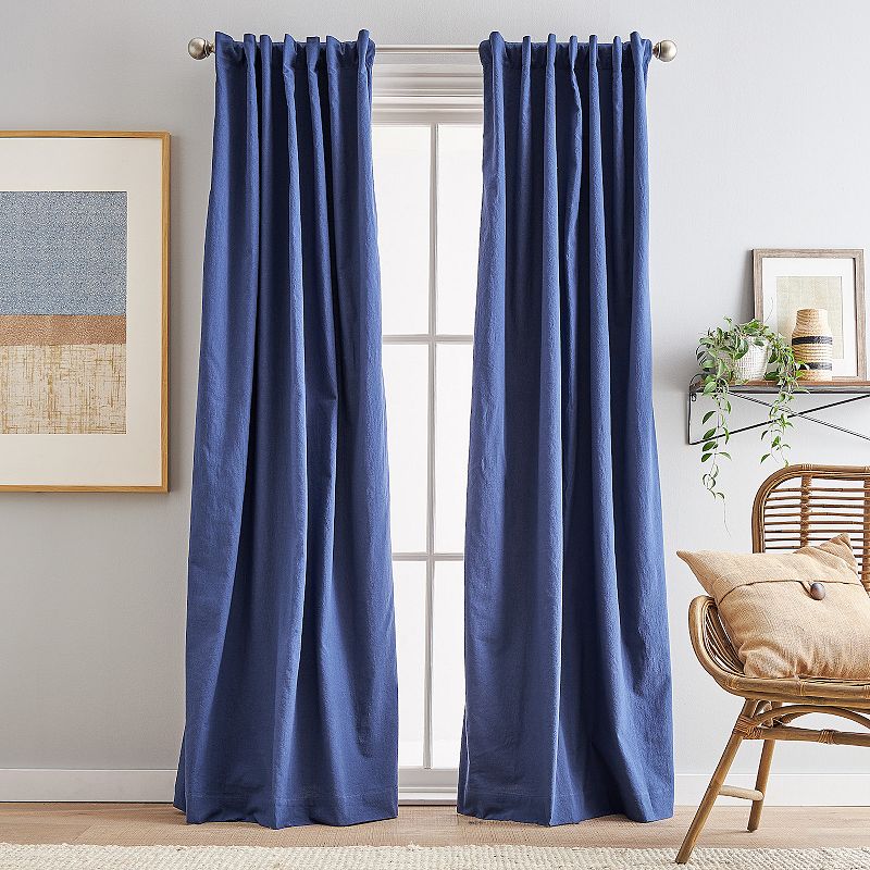 Peri Sanctuary Backtab Lined 2-panel Window Curtain Set