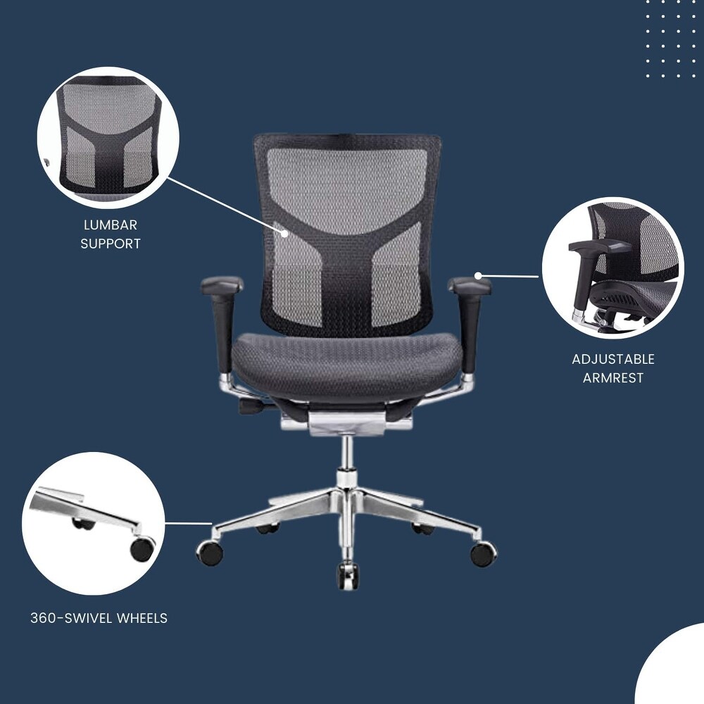 GM Seating Dreem XL Mesh Executive Chair Lumbar support with 3d Armrest