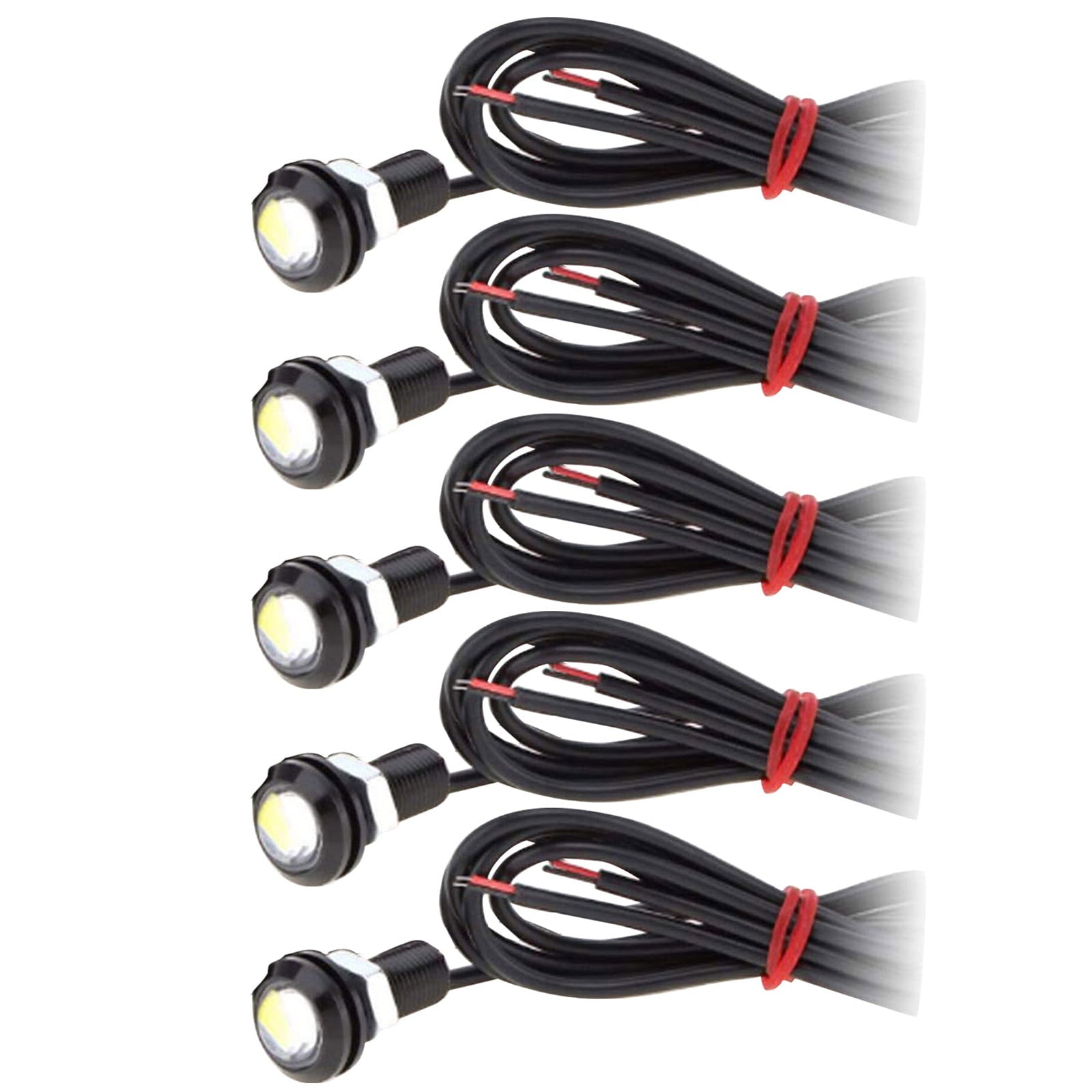 5x White DC12V 9W Eye LED Daytime Running DRL Backup Light Car Auto Lamp Led lights for bedroom outdoor floor lamp pendant DIY Wedding Party Bedroom Terrace(Multicolor)