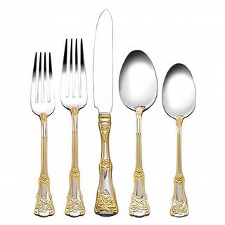 ROYAL ALBERT Old Country Roses 20-Piece Flatware Set ROALGW26320