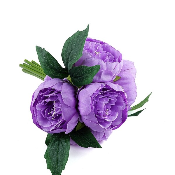 2 Bouquets Silk Roses Artificial Flower Balls 10 Inch