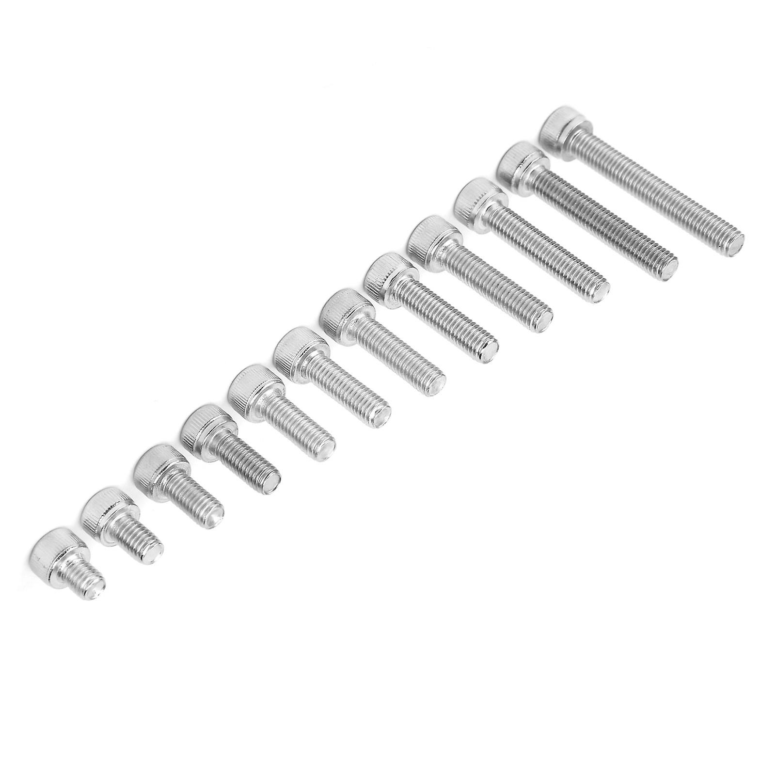 Hex Socket Screw Cap 304 Stainless Steel Multilength Combination Set Nail Assortment Kit120pcs(m5)