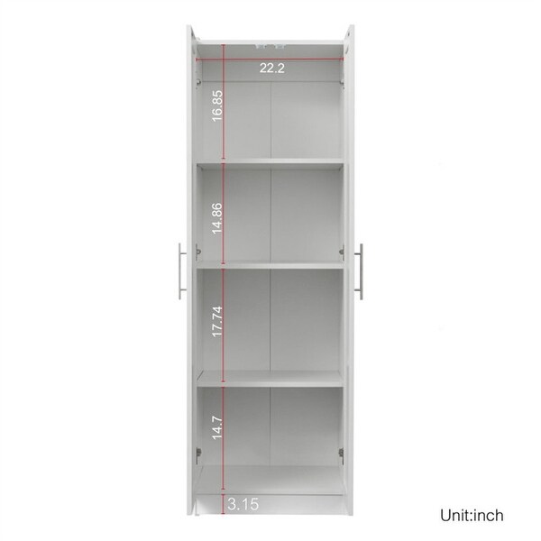 Wooden locker， 2 doors， 3 shelves， wardrobe closet， separate kitchen storage locker - - 38105666