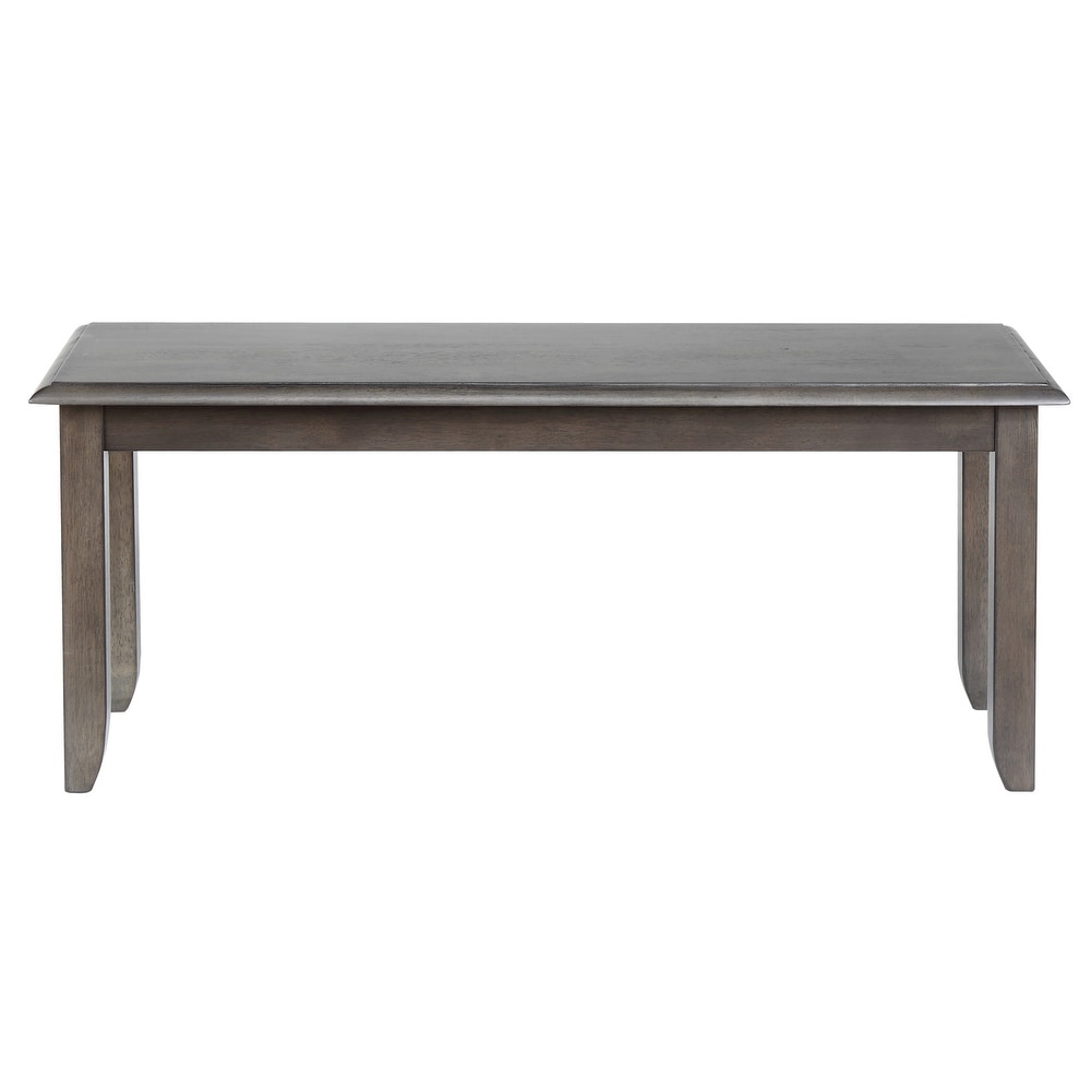 Shades of Gray Weathered Grey Dining Bench 18 in. X 42 in. X 14 in.   14\