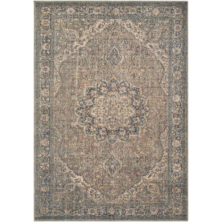 Bria Blue/Red/Ivory Rug