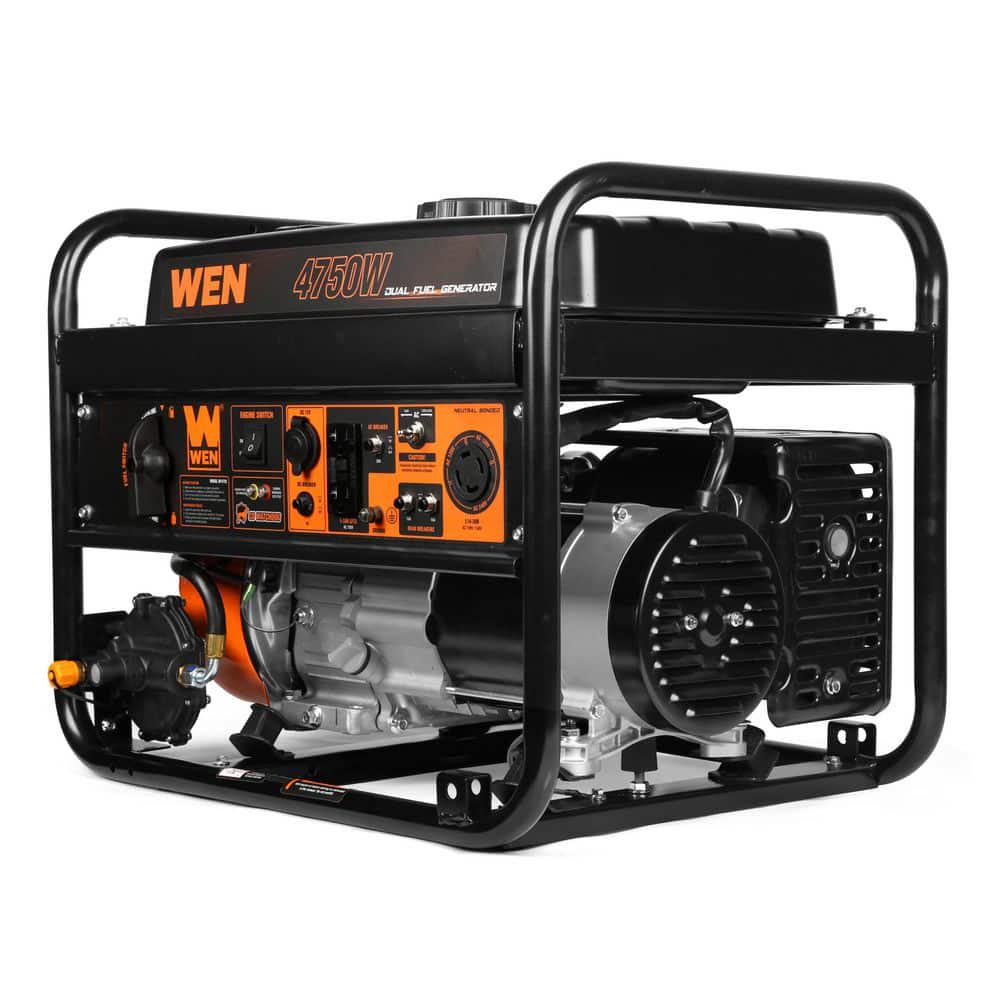 WEN 4750Watt 120Volt240Volt Dual Fuel Portable Generator with CO Shutdown Sensor