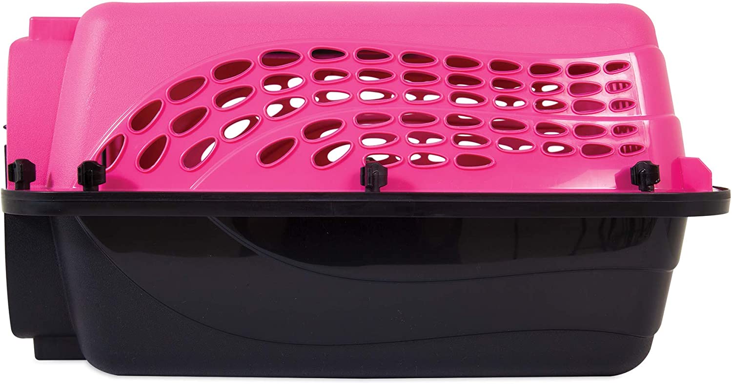 Petmate Two Door Pet Kennel for Pets up to 15 Pounds， Small Rose