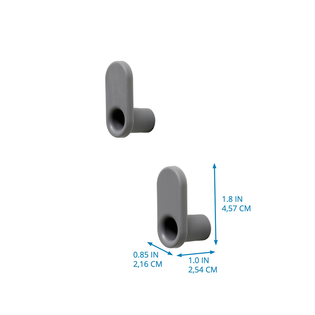 iDesign Wallspace Small Wall Hook Pkg2